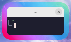 Screenshot showing a window with a border using a gradient in the oklch color space