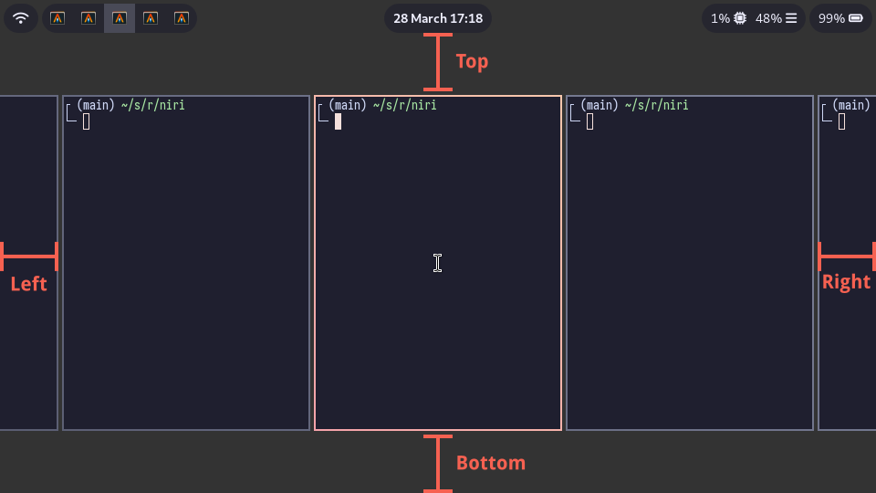 A screenshot illustrating the effects of struts, as explained in the second paragraph in this section